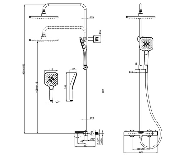 душевая система LEMARK VALDAY