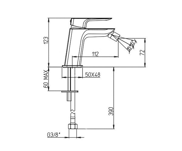 смеситель для биде PAINI NOVE