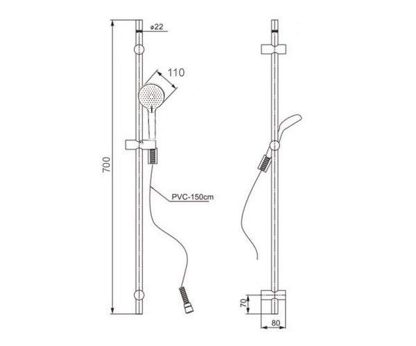 душевой гарнитур PAINI TORINO