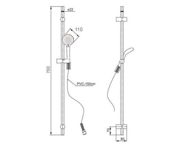 душевой гарнитур PAINI TORINO