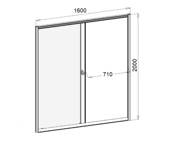 душевая дверь RADOMIR ВИТА 160