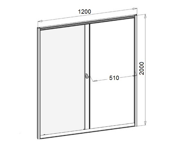 душевая дверь RADOMIR ВИТА 120