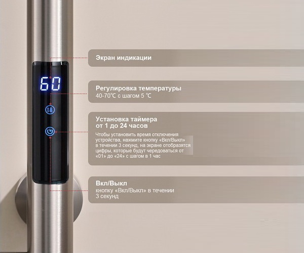 полотенцесушитель RAGLO R350.11 112х1180