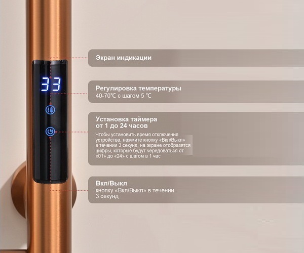 полотенцесушитель RAGLO R350.11 112х1180