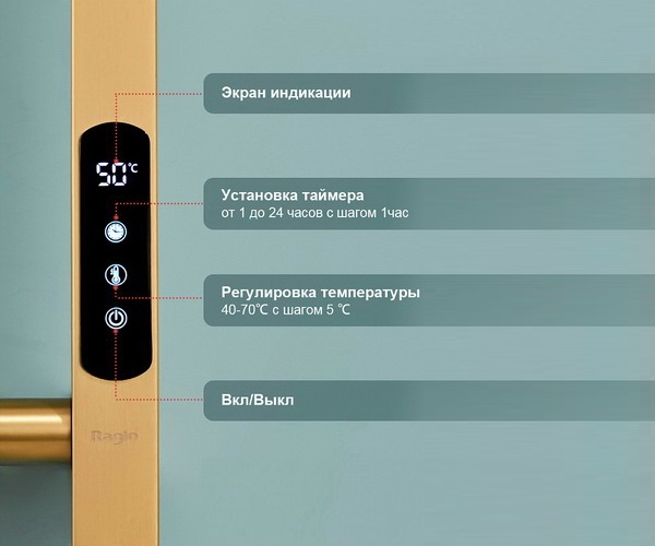 полотенцесушитель RAGLO R350.12 90х1200