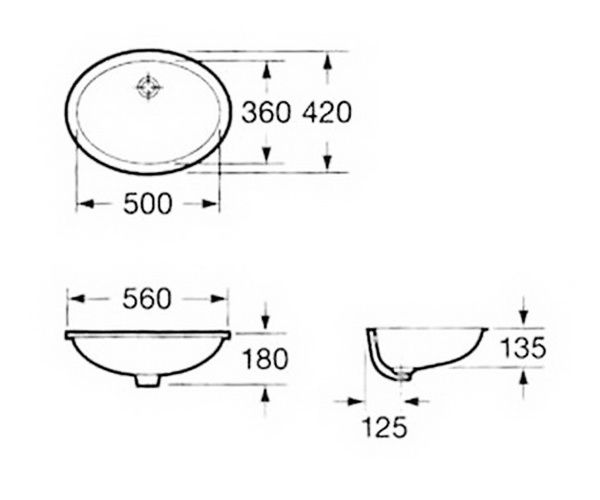 раковина ROCA BERNA 56