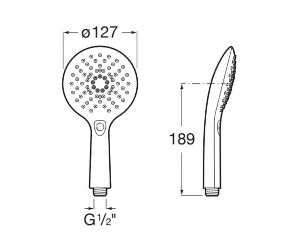 душевая лейка ROCA PLENUM