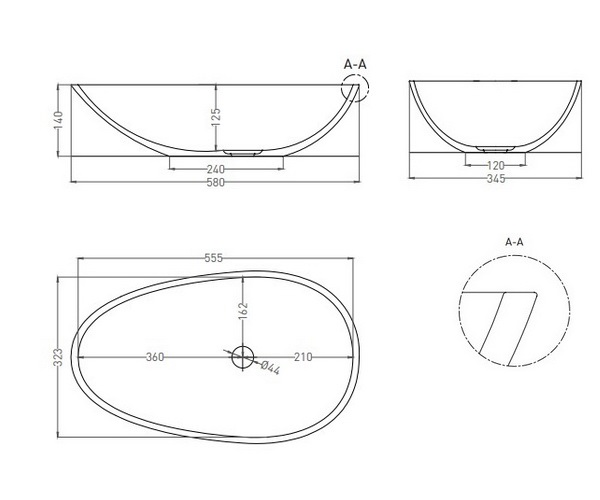 раковина SALINI PAOLA 58