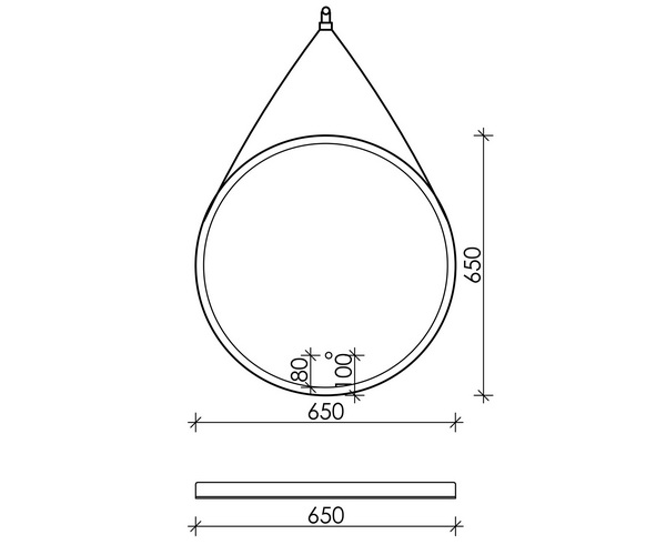 зеркало SANCOS DAMES 65