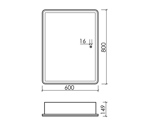 зеркало-шкаф SANCOS DIVA 60