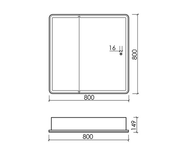 зеркало-шкаф SANCOS DIVA 80