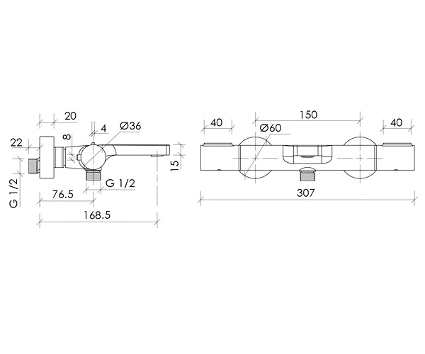 смеситель для ванны SANCOS ETNA