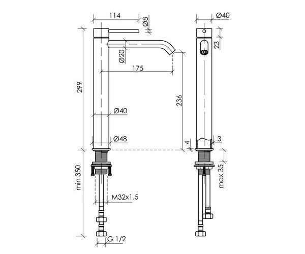 смеситель для раковины SANCOS ETNA