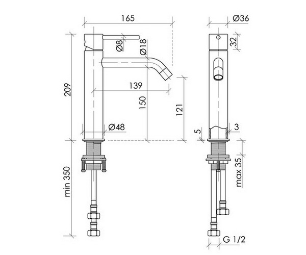 смеситель для раковины SANCOS ETNA