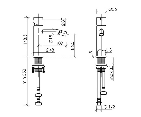 смеситель для биде SANCOS ETNA