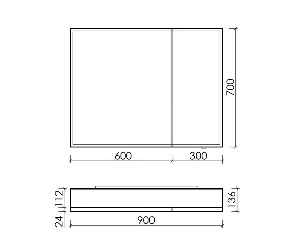 зеркало-шкаф SANCOS EVOKE 90