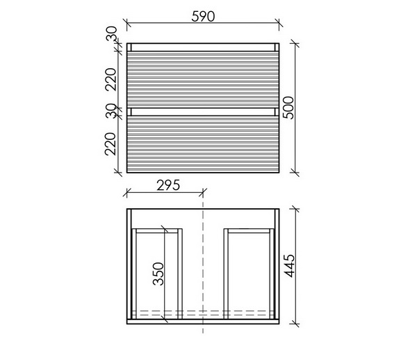 тумба с раковиной SANCOS FOLK 60