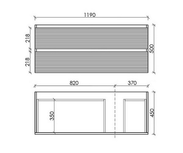 тумба с раковиной SANCOS FOLK 120