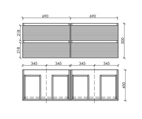 тумба с раковиной SANCOS FOLK 140