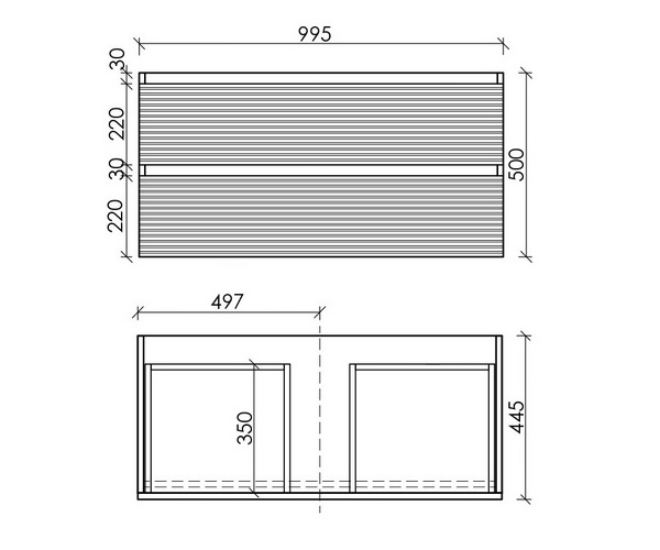 тумба с раковиной SANCOS FOLK 100