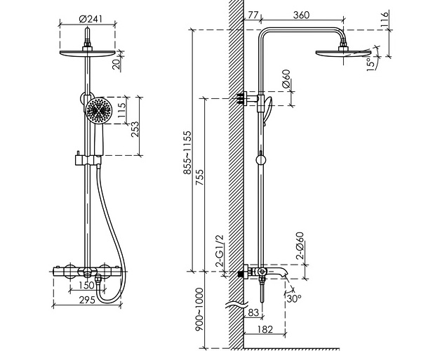 душевая система SANCOS GAME