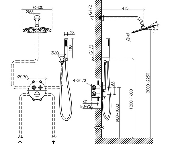 душевая система SANCOS LINK