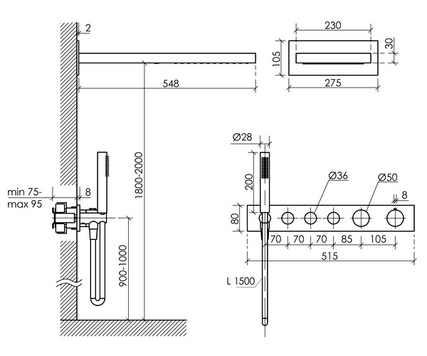 душевая система SANCOS LINN