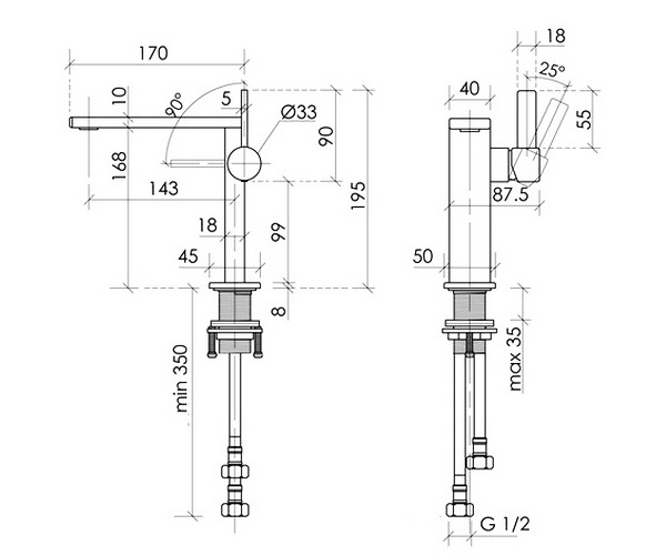 смеситель для раковины SANCOS LINN