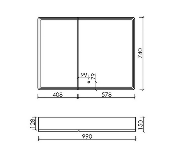 зеркало-шкаф SANCOS MIRROR 100