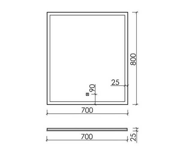 зеркало SANCOS PALACE 70