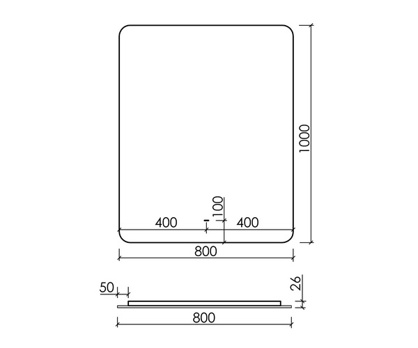 зеркало SANCOS RAY 80