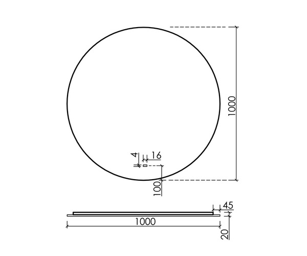 зеркало SANCOS SFERA 100