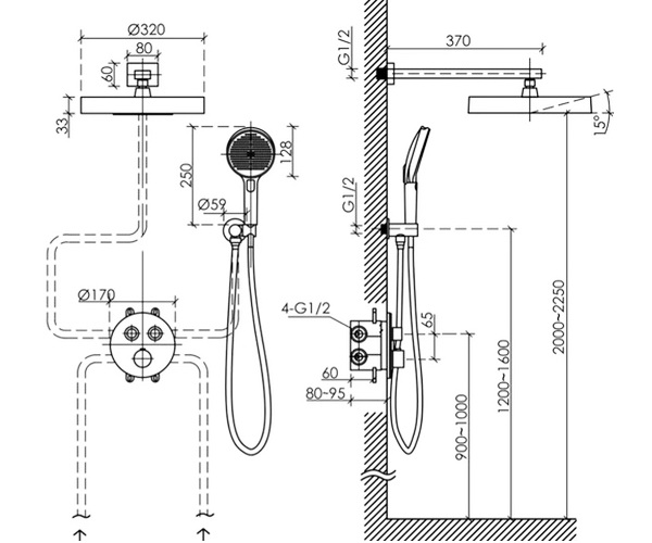 душевая система SANCOS SPACE