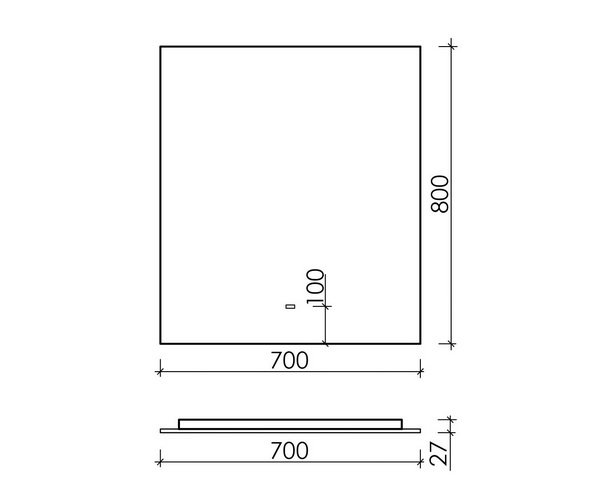 зеркало SANCOS SQUARE 70