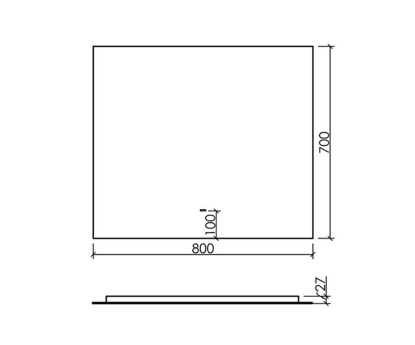 зеркало SANCOS SQUARE 80