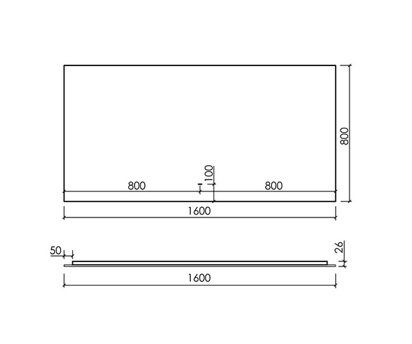 зеркало SANCOS SQUARE 160