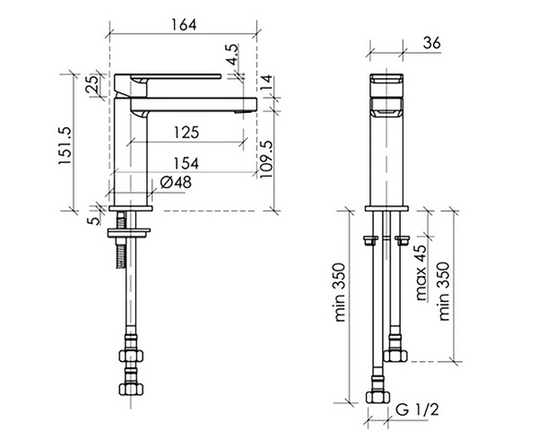 смеситель для раковины SANCOS STUDIO