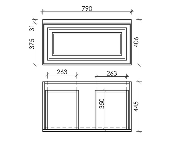 тумба с раковиной SANCOS VERY 80