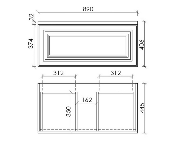 тумба с раковиной SANCOS VERY 90
