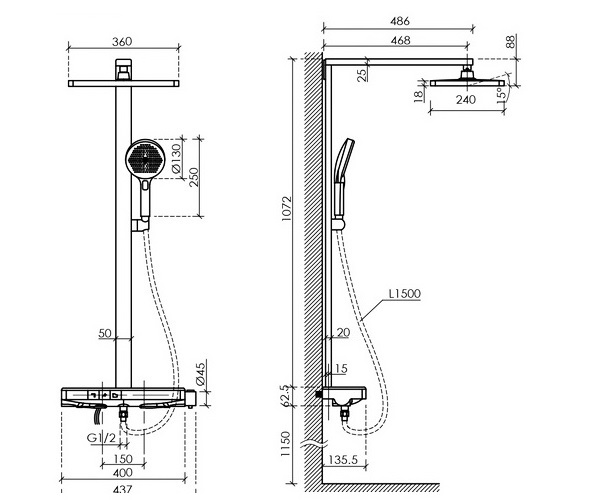 душевая система SANCOS VOS
