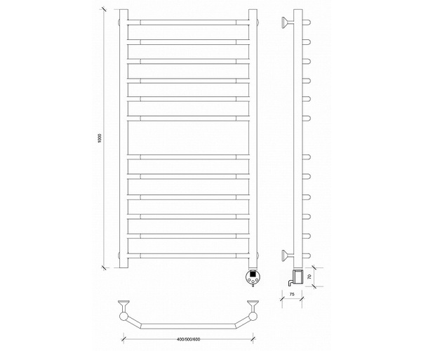 полотенцесушитель SECADO АГАТА-4 500х1000