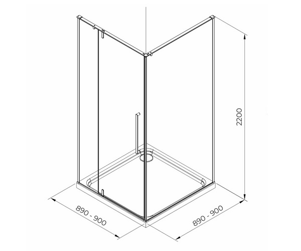 душевое ограждение TERMINUS АЛЬБА 03 90
