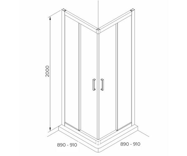 душевое ограждение TERMINUS СОРЕНТО 05 90
