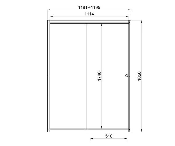 душевая дверь TRITON СЛАЙД 120