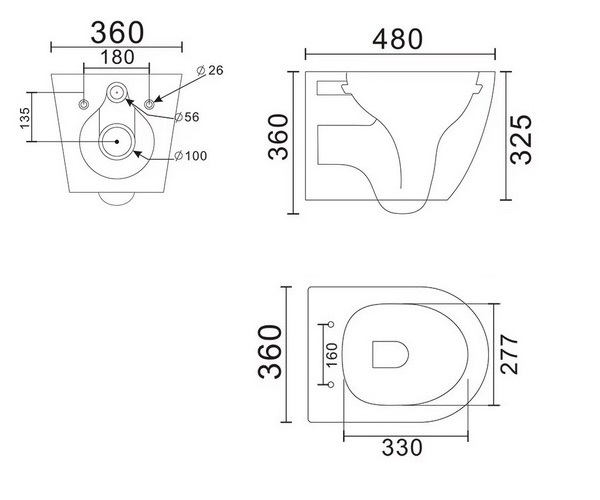 унитаз VECONI ANDO