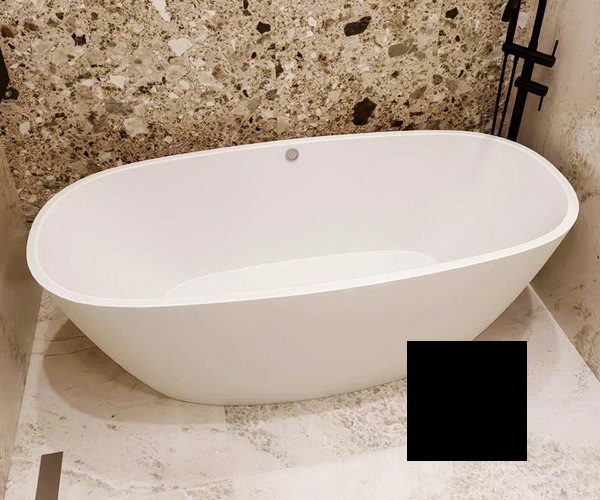 ванна из литьевого мрамора VECONI IMPERIA 160х75 черная