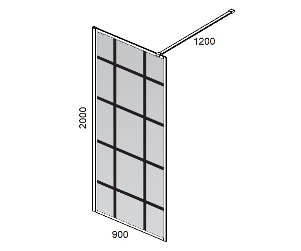 душевое ограждение VECONI KR-80 90