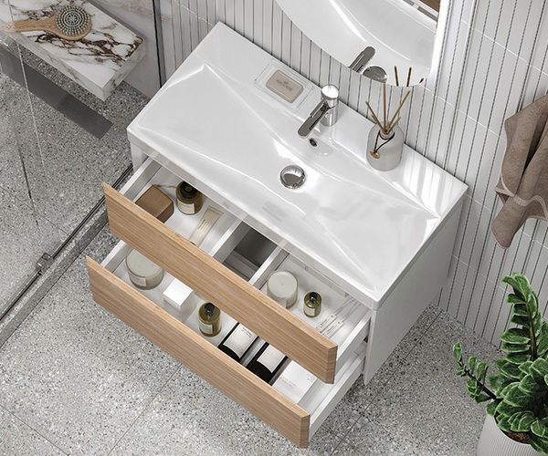 тумба с раковиной VELVEX GESSO 70