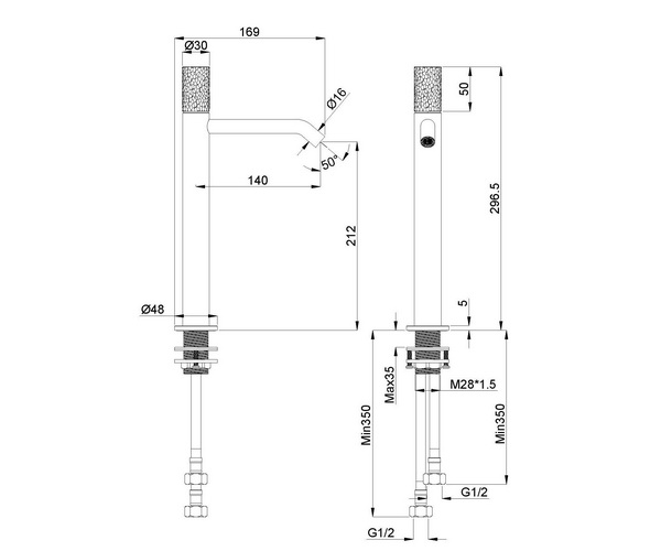 смеситель для раковины VINCEA AURA