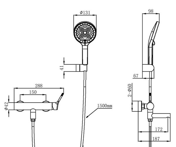смеситель для ванны VINCEA FEERIE